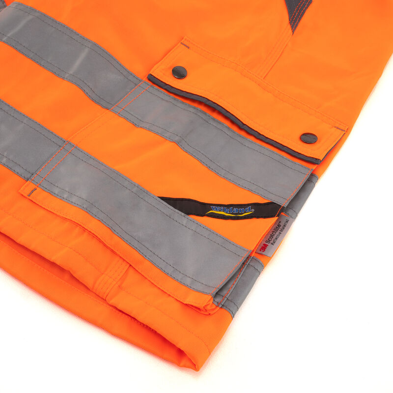 Wikland Orange & Grey Hi-Vis Shorts | Unissued, , large image number 3